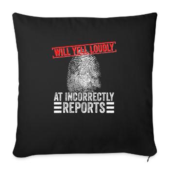 Forensisches Kriminologie-design Für Forensische - Sofakissenbezug 45 x 45 cm - Schwarz - Vorne