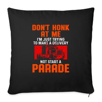 Truck Driver Trucker Driving - Sofa pillowcase 17,3'' x 17,3'' (45 x 45 cm) - black - Front