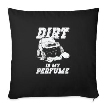 Off Road 4X4 Wheeler Offroading Dirt Mudding - Sofa pillowcase 17,3'' x 17,3'' (45 x 45 cm) - black - Front