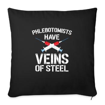 Phlebotomist Phlebotomy Nurse Tech - Sofa pillowcase 17,3'' x 17,3'' (45 x 45 cm) - black - Front