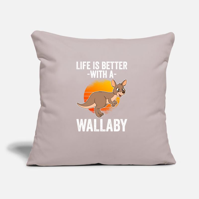 Wallaby Better Than Therapy Sofa pillowcase 17,3'' x 17,3'' (45 x 45 cm)