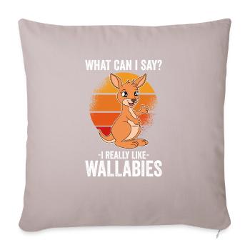 Wallaby mieux que la thérapie - Housse de coussin décorative 45 x 45 cm - taupe clair - Devant