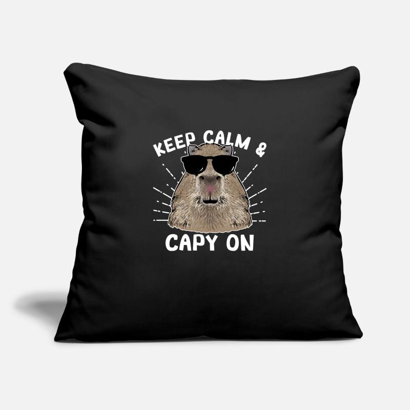 Capybara rodent Sofa pillowcase 17,3'' x 17,3'' (45 x 45 cm)