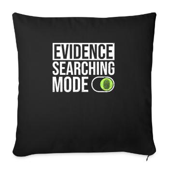 Crime Scene Investigator Design Für Forensiker - Housse de coussin décorative 45 x 45 cm - noir - Devant