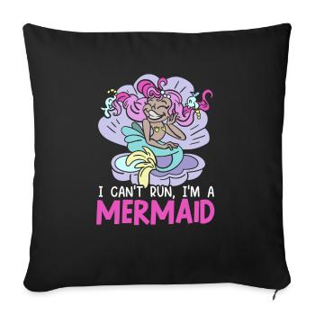 Mermaid Squad Mythe Folklore Sous-marin Aquatique - Housse de coussin décorative 45 x 45 cm - noir - Devant