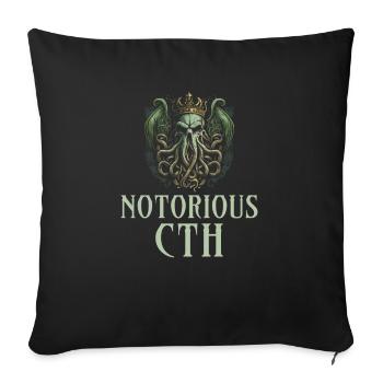 Notorious Cthulhu - Sofakissenbezug 45 x 45 cm - Schwarz - Vorne