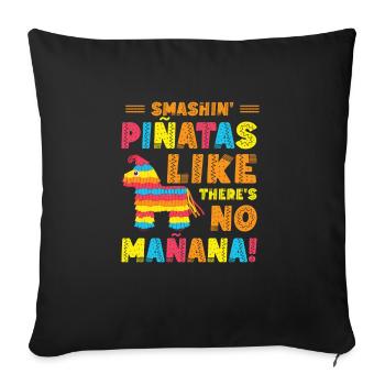 Cinco De Mayo Mexikanische Piñata Fiesta Party - Sofakissenbezug 45 x 45 cm - Schwarz - Vorne