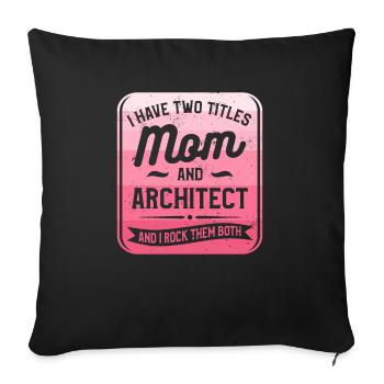 I'm The Crazy Rehab Nurse They Warned You About RN - Housse de coussin décorative 45 x 45 cm - noir - Devant