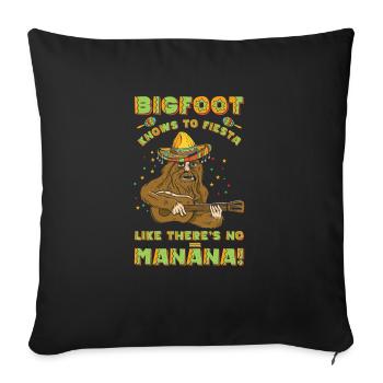 Cinco de Mayo Kryptozoologie Bigfoot Fiesta - Sofakissenbezug 45 x 45 cm - Schwarz - Vorne