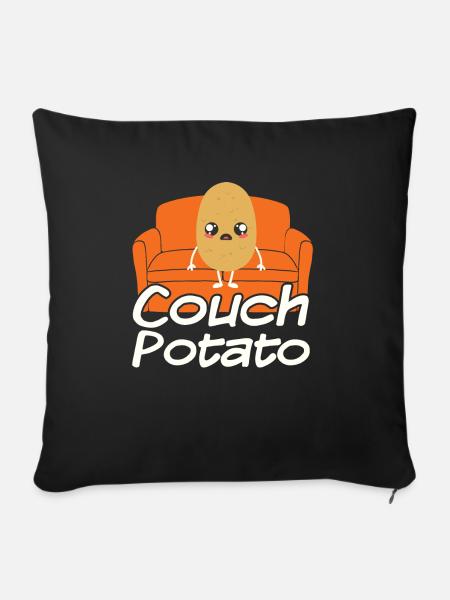 Couch Potato - Sofakissenbezug 45 x 45 cm - Schwarz