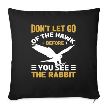 Falconer Falconry Falcon Ornithology Falcon - Sofa pillowcase 17,3'' x 17,3'' (45 x 45 cm) - black - Front