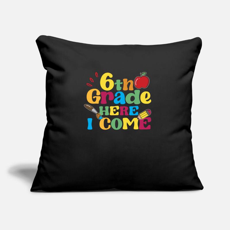 6th grade: This is where I come back to school Sofa pillowcase 17,3'' x 17,3'' (45 x 45 cm)