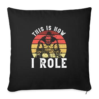 Rpg Rollenspiel Und Rollenspiel Larp - Housse de coussin décorative 45 x 45 cm - noir - Devant