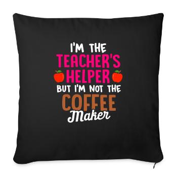 Paraprofessional Teacher Para Educator - Sofa pillowcase 17,3'' x 17,3'' (45 x 45 cm) - black - Front
