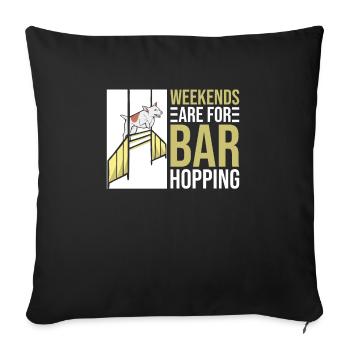 Dog Agility Trainer Design pour Dog Agility - Housse de coussin décorative 45 x 45 cm - noir - Devant