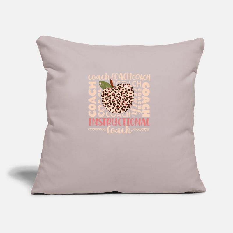 Bleached Leopard Teaching Trainer Typography Teacher Sofa pillowcase 17,3'' x 17,3'' (45 x 45 cm)