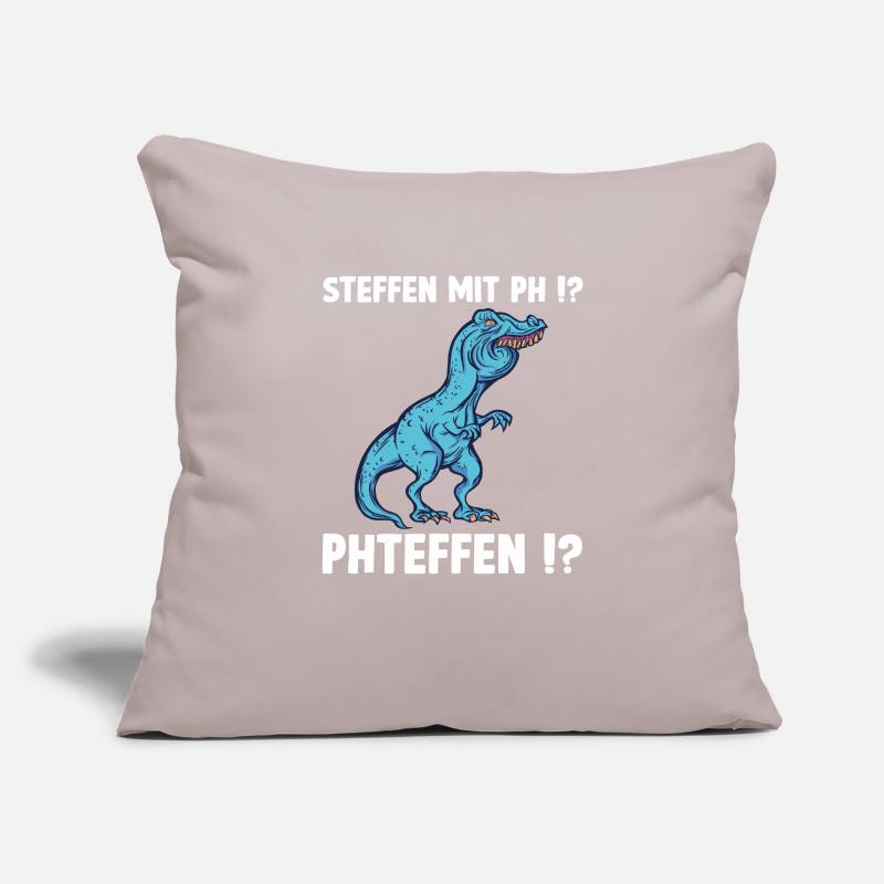 TRex Meme Dinosaur with Overbite Steffen with ph Sofa pillowcase 17,3'' x 17,3'' (45 x 45 cm)