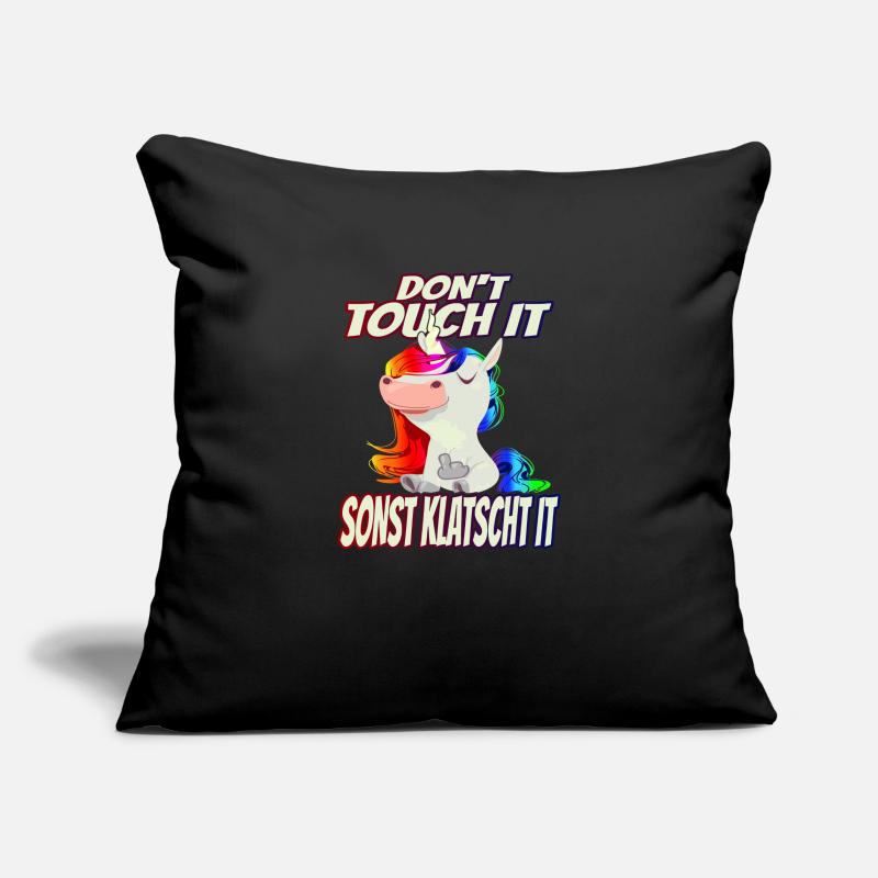 Don't Touch it otherwise Claps it - Rainbow Sofa pillowcase 17,3'' x 17,3'' (45 x 45 cm)