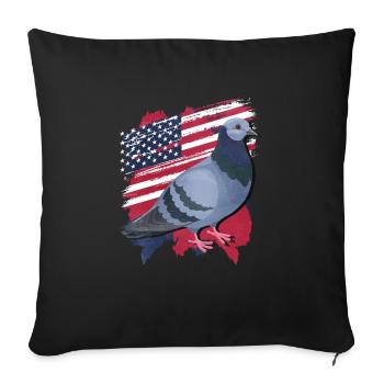 Dove - Sofa pillowcase 17,3'' x 17,3'' (45 x 45 cm) - black - Front