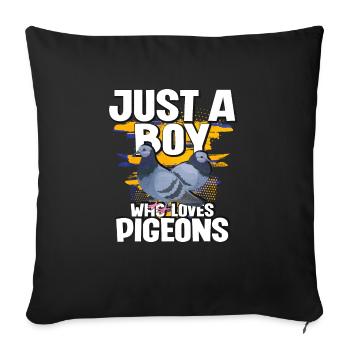 Dove - Sofa pillowcase 17,3'' x 17,3'' (45 x 45 cm) - black - Front
