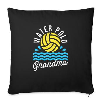 Water Polo Granny Love Gameday Championship Team - Sofa pillowcase 17,3'' x 17,3'' (45 x 45 cm) - black - Front