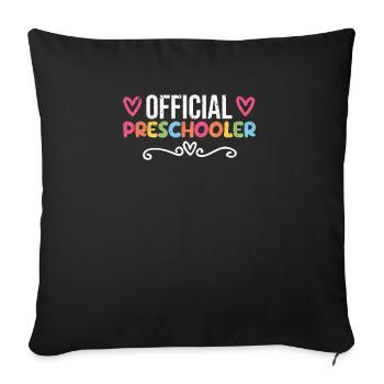 Offizieller Vorschüler Lustig Vor-K Vorschule - Sofakissenbezug 45 x 45 cm - Schwarz - Vorne