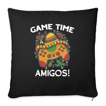Cinco de Mayo Joystick - Sofa pillowcase 17,3'' x 17,3'' (45 x 45 cm) - black - Front