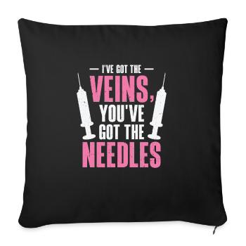 Phlebotomist Phlebotomy Nurse Tech - Sofa pillowcase 17,3'' x 17,3'' (45 x 45 cm) - black - Front