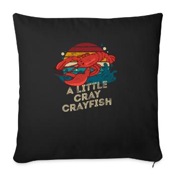 A Little Cray Crayfish Retro Crawfish Boil - Sofa pillowcase 17,3'' x 17,3'' (45 x 45 cm) - black - Front