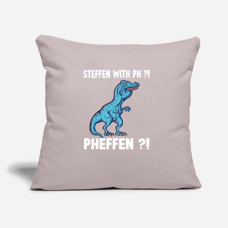 TRex Meme Dinosaur with overbite Steffen with ph S Sofa pillowcase 17,3'' x 17,3'' (45 x 45 cm)