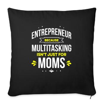Entrepreneur Entreprise Entrepreneuriat - Housse de coussin décorative 45 x 45 cm - noir - Devant