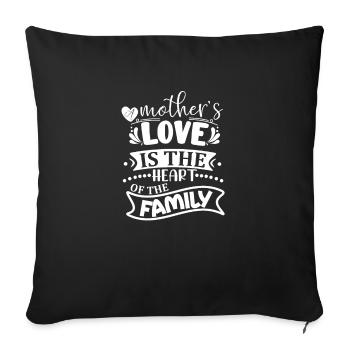 Meilleur anniversaire de la fête des mères Mignon Mama drôle - Housse de coussin décorative 45 x 45 cm - noir - Devant