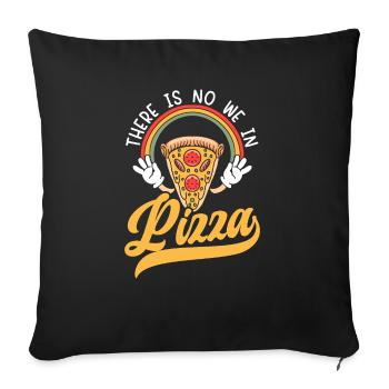 Pizza Eater Pepperoni Pizza Lover Italian Food - Housse de coussin décorative 45 x 45 cm - noir - Devant