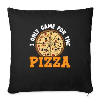 Pizza Eater Pepperoni Pizza Lover Italian Food - Housse de coussin décorative 45 x 45 cm - noir - Devant