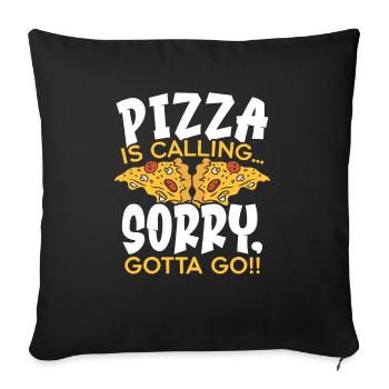Pizza Eater Pepperoni Pizza Lover Italian Food - Housse de coussin décorative 45 x 45 cm - noir - Devant