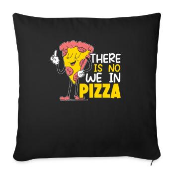 Pizza Eater Pepperoni Pizza Lover Italian Food - Housse de coussin décorative 45 x 45 cm - noir - Devant