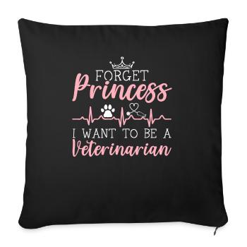 Animal Whisperer Veterinarian Animal Doctor Vet - Sofa pillowcase 17,3'' x 17,3'' (45 x 45 cm) - black - Front