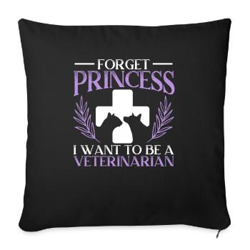Animal Whisperer Veterinarian Animal Doctor Vet - Sofa pillowcase 17,3'' x 17,3'' (45 x 45 cm) - black - Front