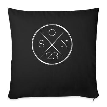 Son '23 Best Parents Ever 2023 Family Love - Sofa pillowcase 17,3'' x 17,3'' (45 x 45 cm) - black - Front