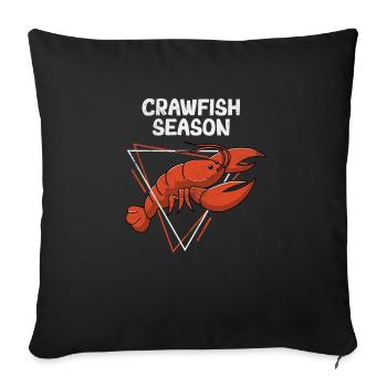 Crawfish Season Cajun Crawfish Boil Love Crayfish - Sofa pillowcase 17,3'' x 17,3'' (45 x 45 cm) - black - Front