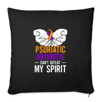 Psoriatische Arthritis Kann Meinen Geist Nicht - Sofakissenbezug 45 x 45 cm - Schwarz - Vorne