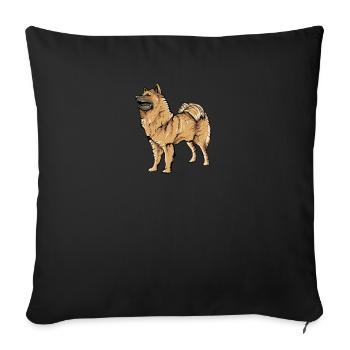 Eurasier Dog I Dog breed for dog owners - Sofa pillowcase 17,3'' x 17,3'' (45 x 45 cm) - black - Front