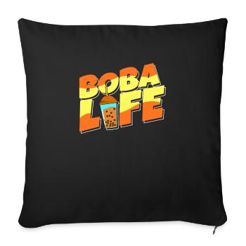 Boba Vie - Housse de coussin décorative 45 x 45 cm - noir - Devant
