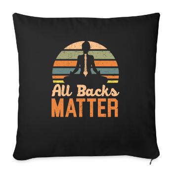 Chiropractic Spine Surgeon Bone Chiropractor - Sofa pillowcase 17,3'' x 17,3'' (45 x 45 cm) - black - Front