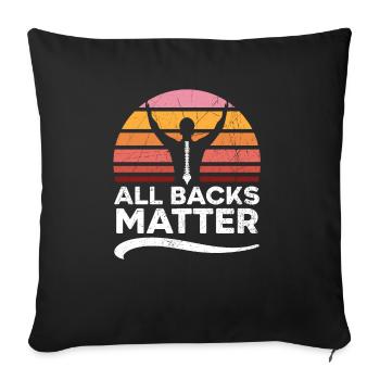 Chiropractic Spine Surgeon Bone Chiropractor - Sofa pillowcase 17,3'' x 17,3'' (45 x 45 cm) - black - Front