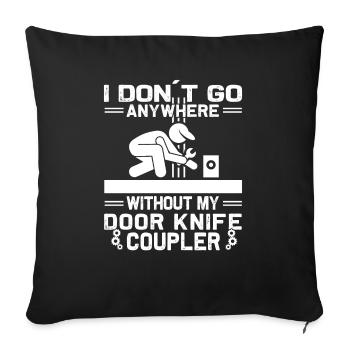 Elevator Inspector - Elevator Mechanic - Sofa pillowcase 17,3'' x 17,3'' (45 x 45 cm) - black - Front