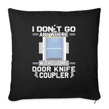 Elevator Inspector - Elevator Mechanic - Sofa pillowcase 17,3'' x 17,3'' (45 x 45 cm) - black - Front