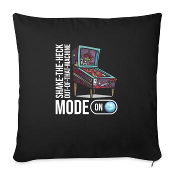 Spiel-flipping-machine-design Für - Sofa pillowcase 17,3'' x 17,3'' (45 x 45 cm) - black - Front