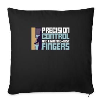 Flipper-design Für Flipper-automaten-spieler - Housse de coussin décorative 45 x 45 cm - noir - Devant