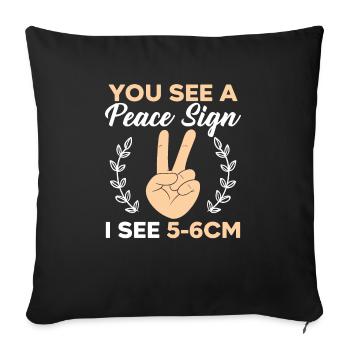 Midwifery Profession Newborn Childbirth Midwife - Sofa pillowcase 17,3'' x 17,3'' (45 x 45 cm) - black - Front